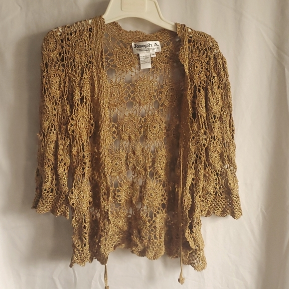 Joseph A. Gold Knit Cardigan - Picture 1 of 2